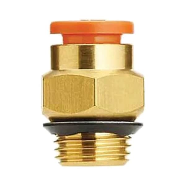Smc Tube Connector, One Touch Fitting, 1/4 in. Tubing OD, 1/8 in. MNPT KQ2H07-U01A - main